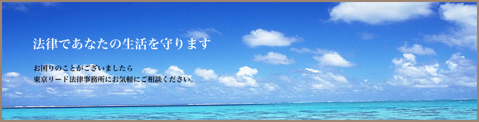 お困りのことがございましたら東京リード法律事務所にお気軽にご相談ください